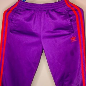 Purple and Coral Addidas Sports Joggers
